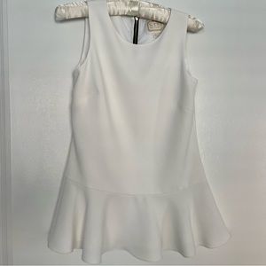 VGUC Sail to Sable White Peplum Top